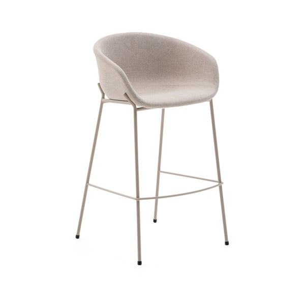 Beżowy hoker (wysokość siedziska 75 cm) Yvette – Kave Home