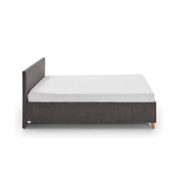 Antracytowe tapicerowane łóżko dziecięce bez stelaża 90x200 cm Cool – Meise Möbel-image-3