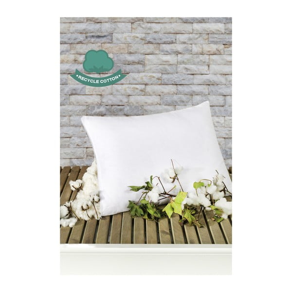 Biała bawełniana poduszka Puro Blanco Mentejo, 50x70 cm