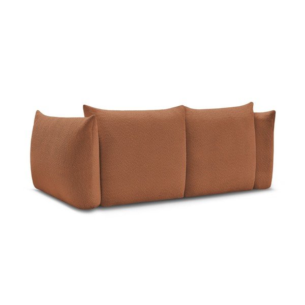 Pomarańczowa sofa z materiału bouclé 234 cm Azra – Bobochic Paris-image-4