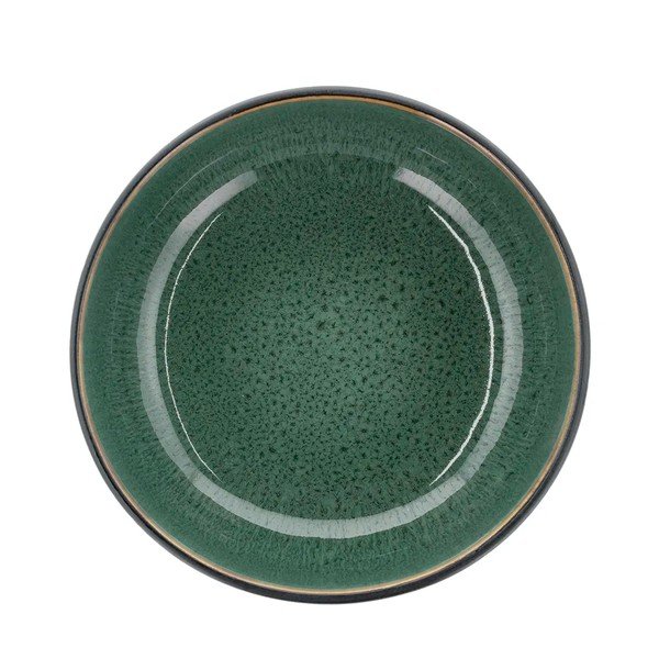 Zielono-czarna kamionkowa miska na ramen 1,2 l Gastro Green/Black – Bitz-image-1