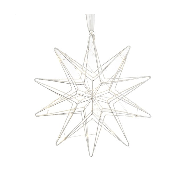 Świąteczna dekoracja w kolorze srebra w kształcie gwiazdy InArt Daisy