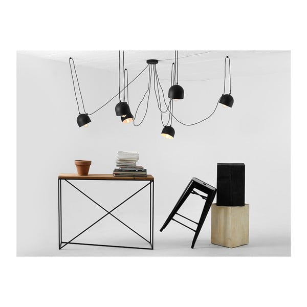 Czarna lampa wisząca na 6 żarówek CustomForm Popo-image-4