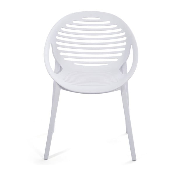 Zestaw 4 białych krzeseł Jaanna i naturalnego stołu Marienlist – Bonami Essentials-image-4