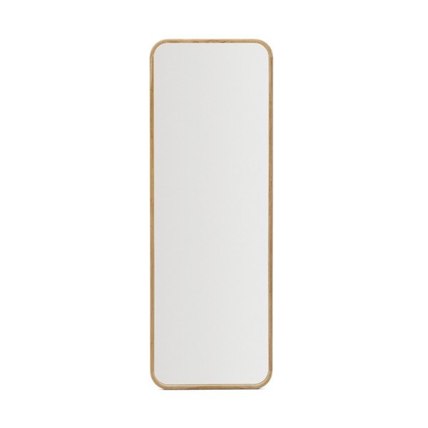Lustro z drewnianą ramą ścienne 54x154 cm Milsa – Kave Home