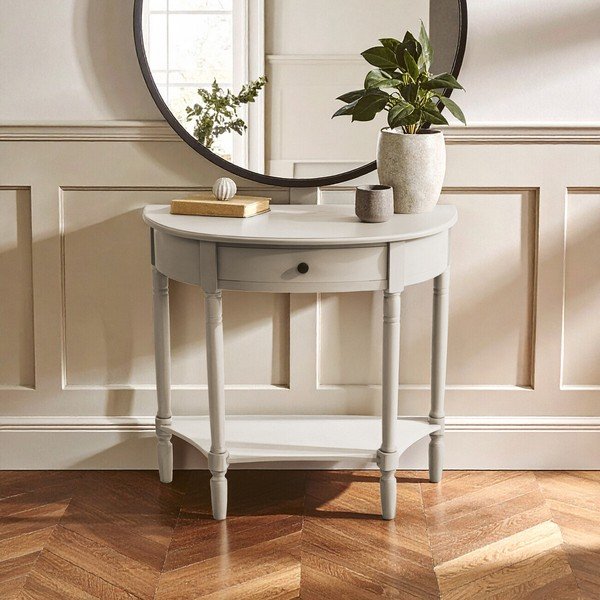 Szara konsola z litego drewna sosnowego 33x81 cm Heritage – Premier Housewares-image-1