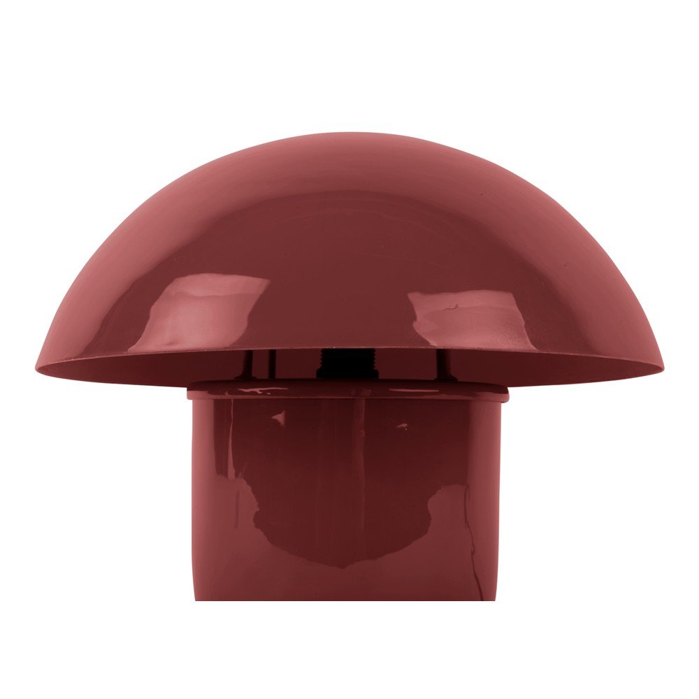 Bordowa metalowa lampa stołowa (wysokość 25 cm) Fat Mushroom – Leitmotiv (zdjęcie 4)