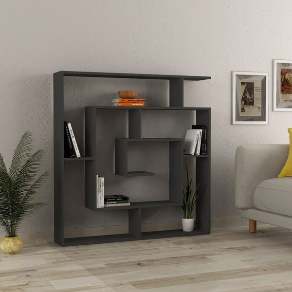 Antracytowa biblioteczka Maze Anthracite-image-1