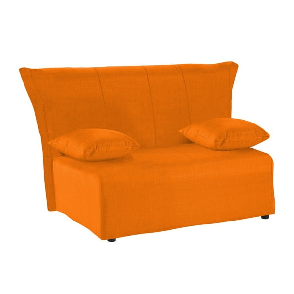 Pomarańczowa rozkładana sofa dwuosobowa 13Casa Cedro