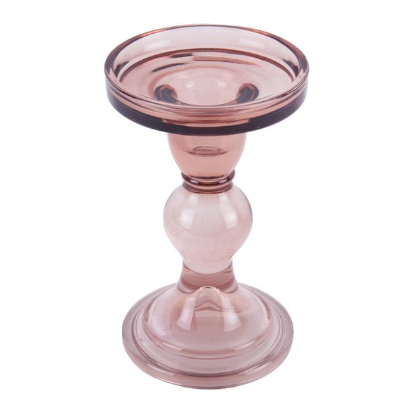 Różowy szklany świecznik PT LIVING Art-image-2
