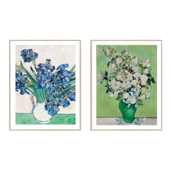 Obrazy zestaw 2 szt. 30x40 cm Flowers in a Vase – knor