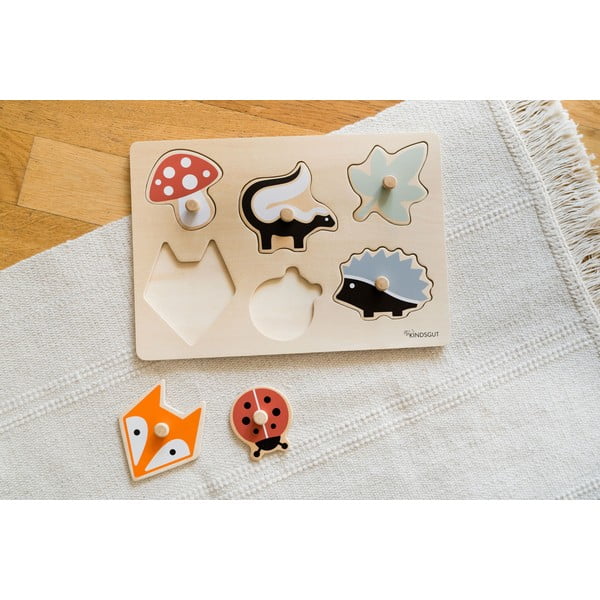 Drewniane puzzle (liczba elementów 6) Forest – Kindsgut-image-2