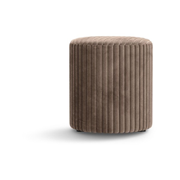 Brązowy sztruksowy puf Dia – Micadoni -image-1