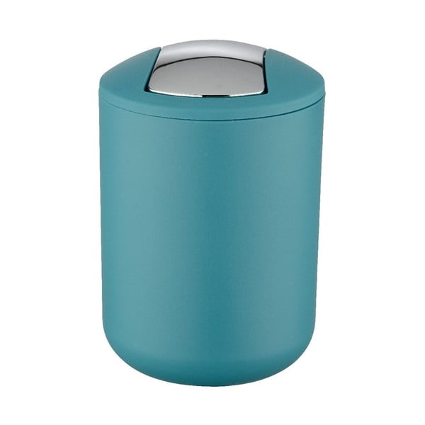 Turkusowy kosz na śmieci Wenko Swing Petrol S-image-1