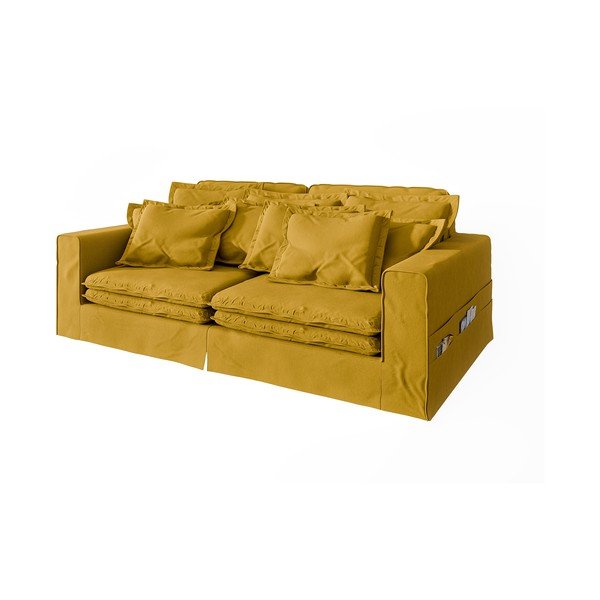 Żółta sofa 236 cm Nora – Ropez-image-2