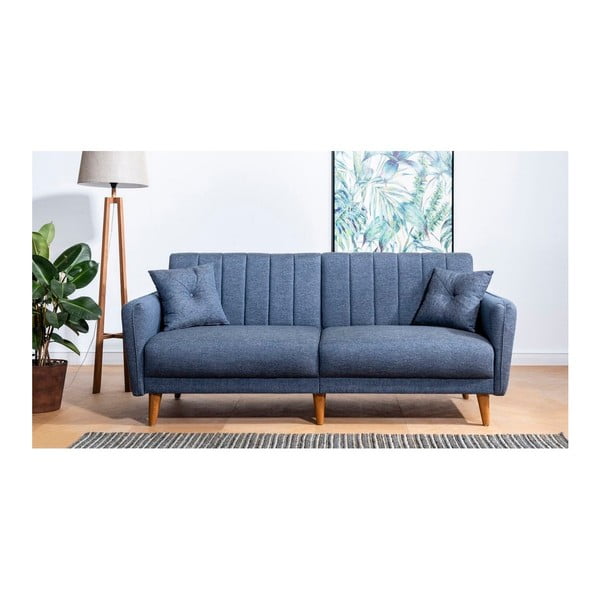 Ciemnoniebieska sofa 3-osobowa Julitta
