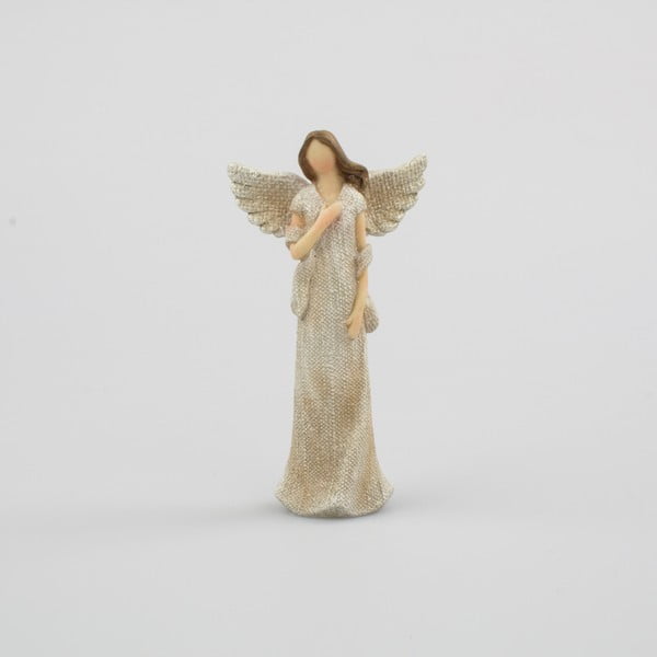 Figurka dekoracyjna anioł z dłonią na piersi Dakls
