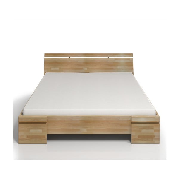 Łóżko 2-osobowe z drewna bukowego ze schowkiem SKANDICA Sparta Maxi, 160x200 cm