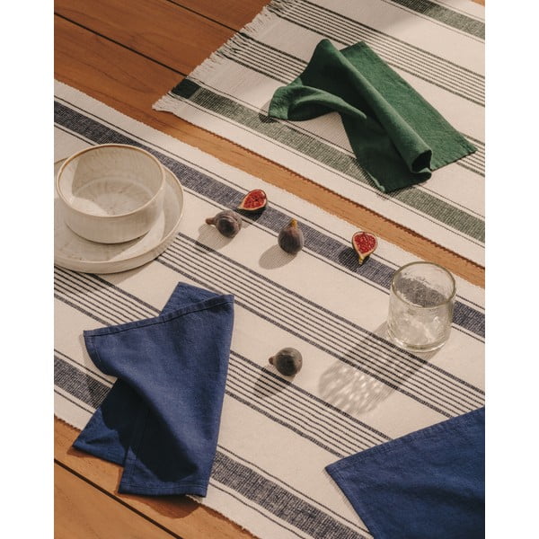 Bawełniany zestaw bieżnika i serwetek 3 szt. 50x150 cm Sonima – Kave Home-image-1