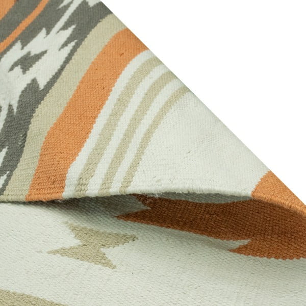 Dwustronny zewnętrzny dywan z tworzywa z recyklingu Green Decore Aztec, 120x180 cm-image-3