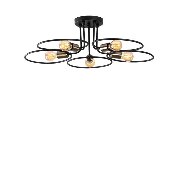 Czarna lampa sufitowa Circle – Opviq lights-image-2