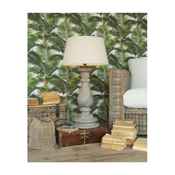Lampa stołowa z drewna mangowca Orchidea Milano Andrea, ⌀ 45 cm