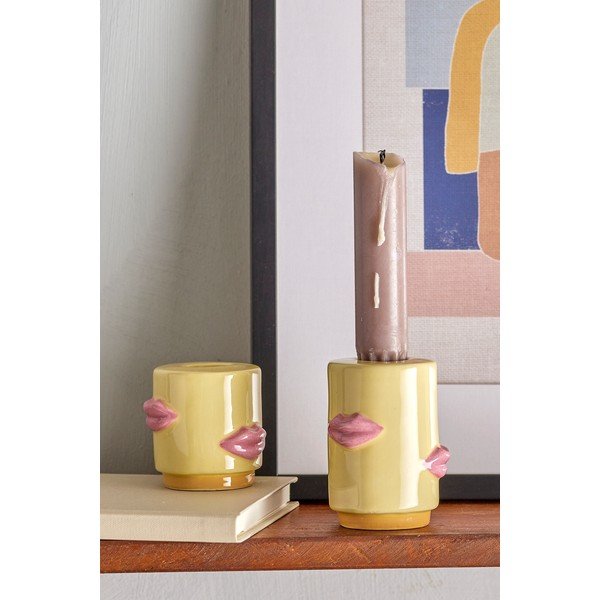 Kamionkowe świeczniki zestaw 2 szt. Sassy – Bloomingville-image-1