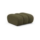 Zielony podnóżek z tkaniny szenilowej Lupine – Micadoni 