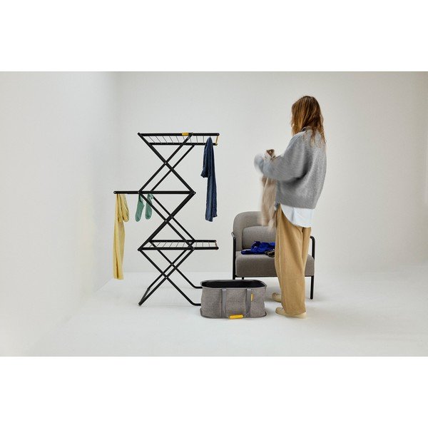 Czarna suszarka na pranie 16 m AirFrame – Joseph Joseph-image-4