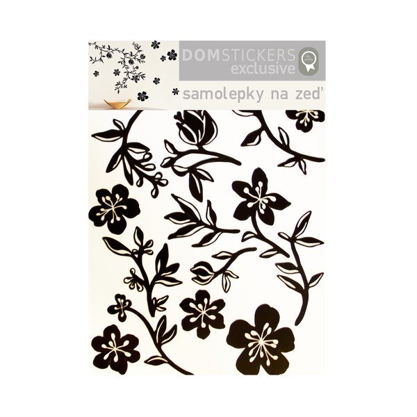 Naklejka Czarne kwiaty-image-1