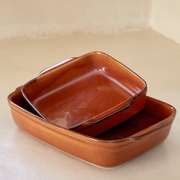 Kamionkowe naczynie do zapiekania 33x22 cm Poterie – Casafina-image-1