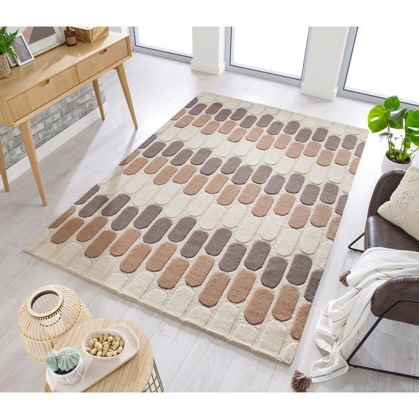 Brązowo-beżowy dywan wełniany Flair Rugs Fossil, 200x290 cm-image-4
