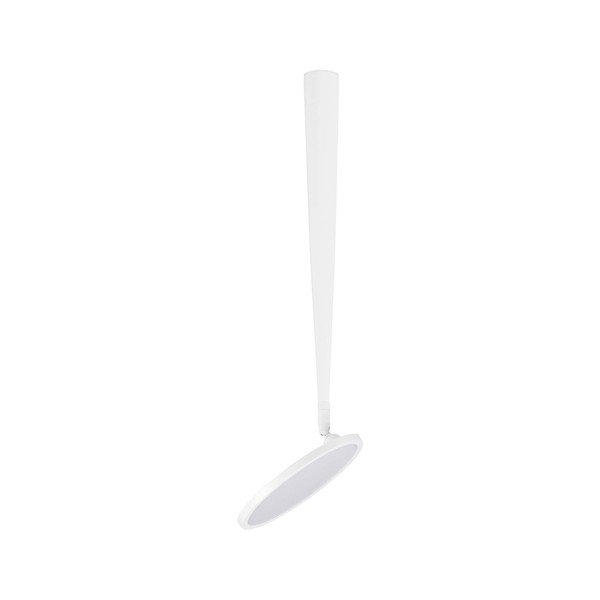 Aluminiowa lampa sufitowa LED z elastyczną konstrukcją w matowym białym kolorze Ekei – Nova Luce