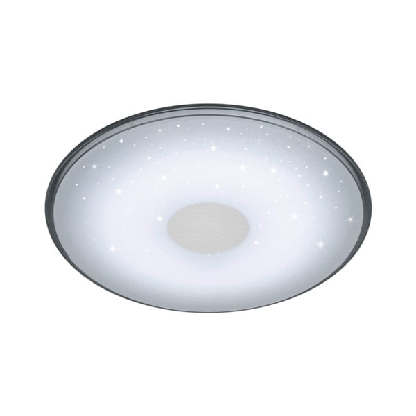 Biała okrągła lampa sufitowa LED sterowana zdalnie Trio Shogun, średnica 42,5 cm