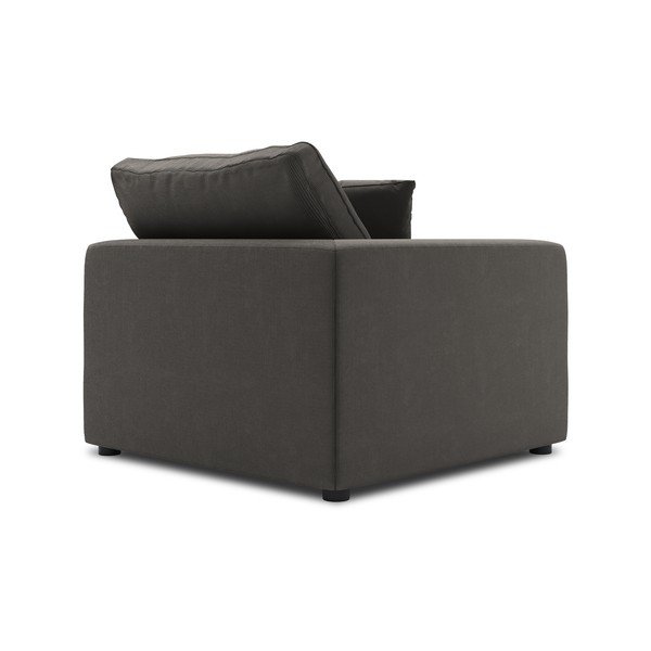 Ciemnobrązowa narożna część sztruksowej sofy modułowej Windsor & Co Sofas Galaxy, lewostronna-image-3