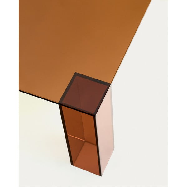 Brązowy szklany stolik 85x85 cm Adularia – Kave Home-image-4