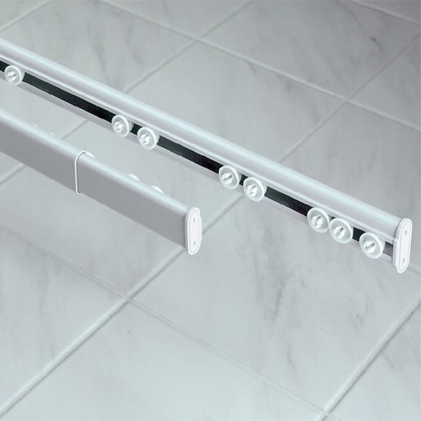 Biały drążek na zasłonę prysznicową 75 - 125 cm Surprise – Spirella-image-3