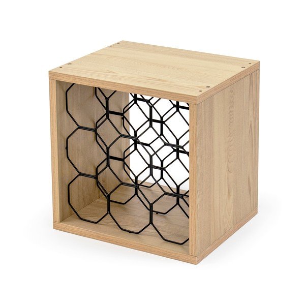 Regał na wino w dekorze buku na 9 butelek – Compactor-image-3