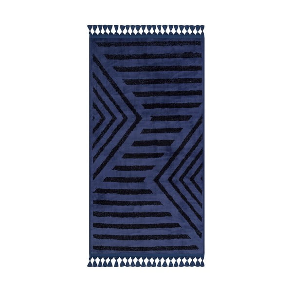 Niebieski dywan odpowiedni do prania 120x80 cm − Vitaus