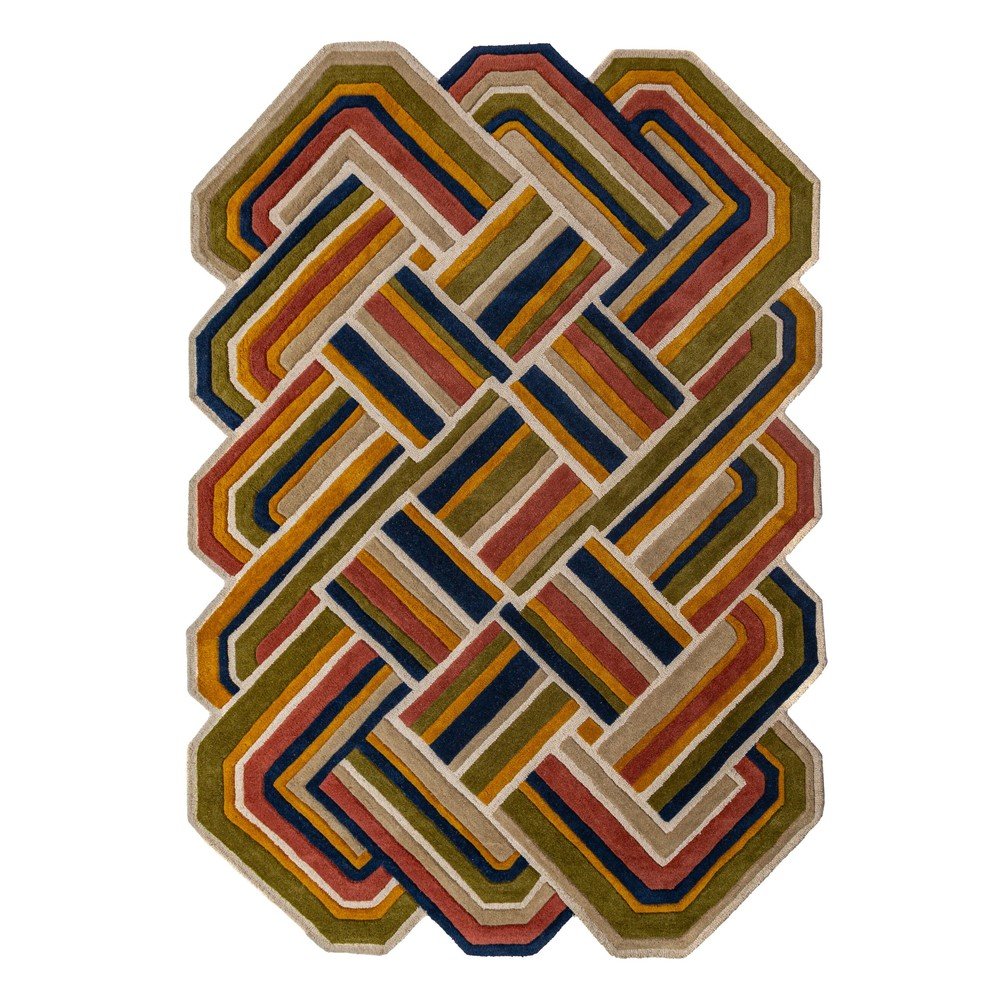 Wełniany dywan tkany ręcznie 140x200 cm Lattice Shaped – Flair Rugs