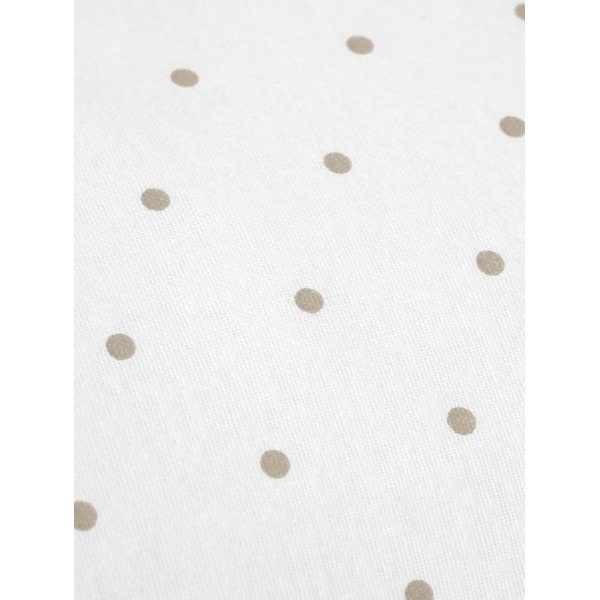 Biało-brązowa flanelowa pościel jednoosobowa Fovere Betty, 155x220 cm-image-1