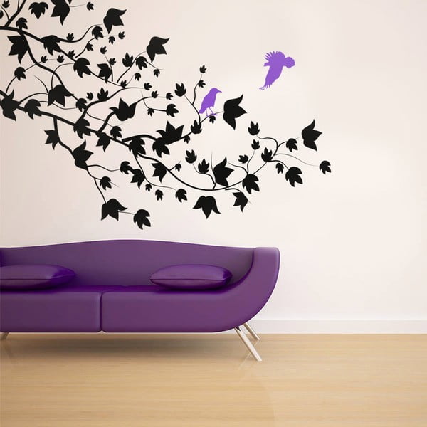 Naklejka na ścianę Ptaki i gałęzie, 90x120 cm