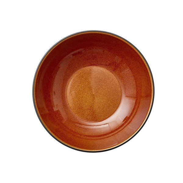 Czarna/w bursztynowym kolorze kamionkowa miska do serwowania 1 l Gastro Black/Amber – Bitz-image-3