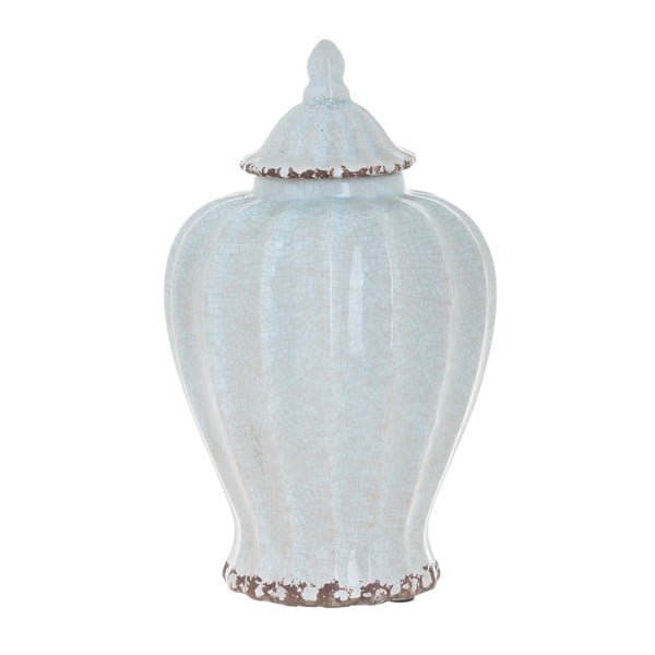 Biały wazon ceramiczny InArt Antique, wys. 24 cm