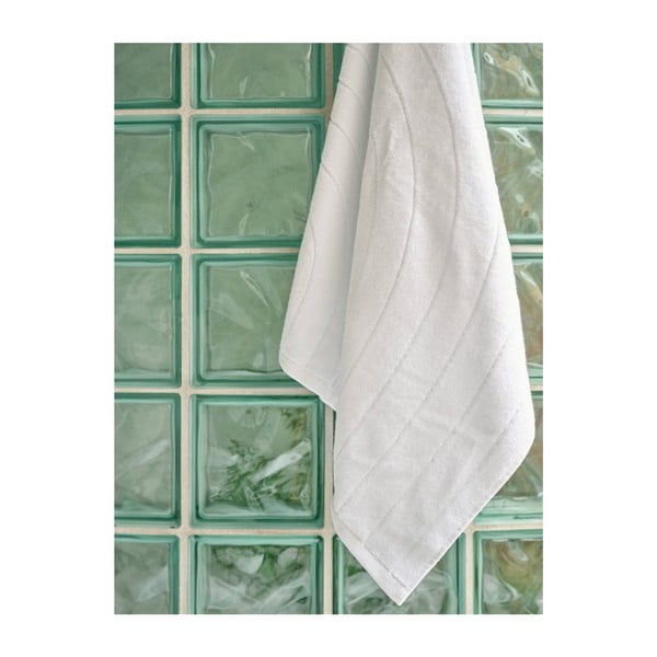 Jasnoszary bawełniany ręcznik kąpielowy frotte 70x140 cm Time – Zone-image-1