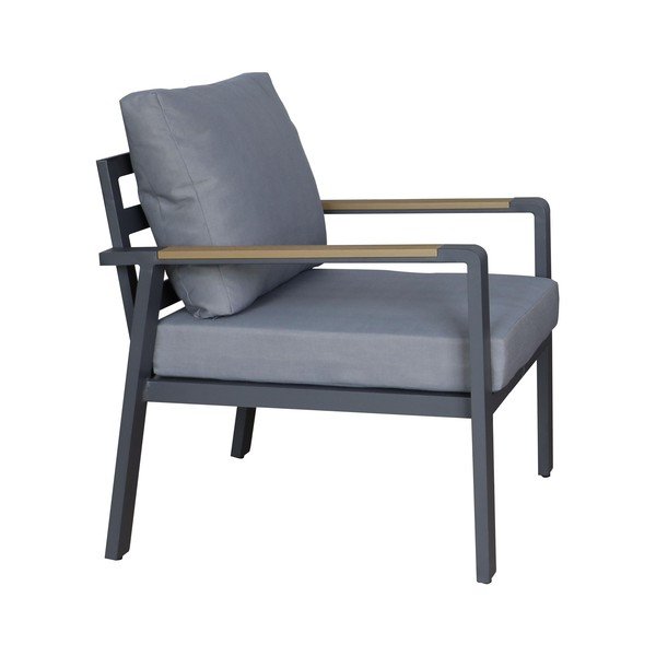 Ciemnoszary aluminiowy zestaw mebli ogrodowych dla 5 osób Sibiu – Rojaplast-image-4