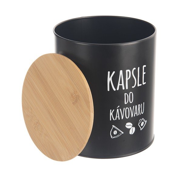 Czarny pojemnik na kapsułki z kawą – Orion-image-2