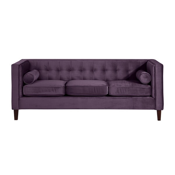 Fioletowa sofa Max Winzer Jeronimo, 215 cm