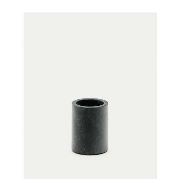 Ciemnozielony marmurowy kubek na szczoteczki do zębów Elenei – Kave Home-image-4