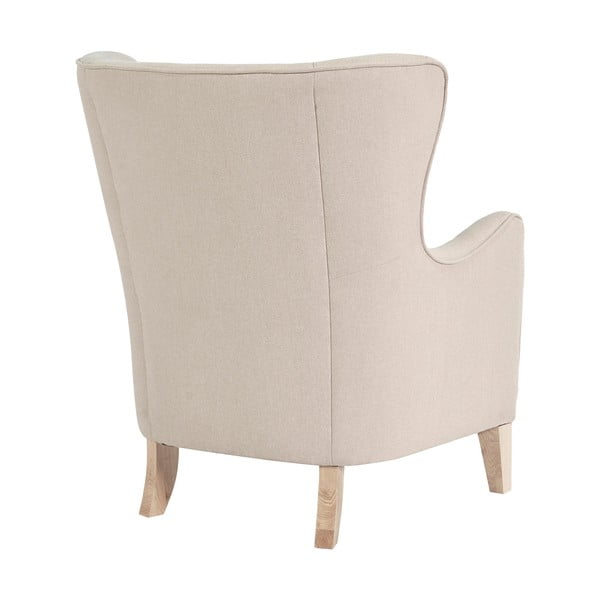 Kremowy fotel typu uszak Campo – House Nordic-image-3